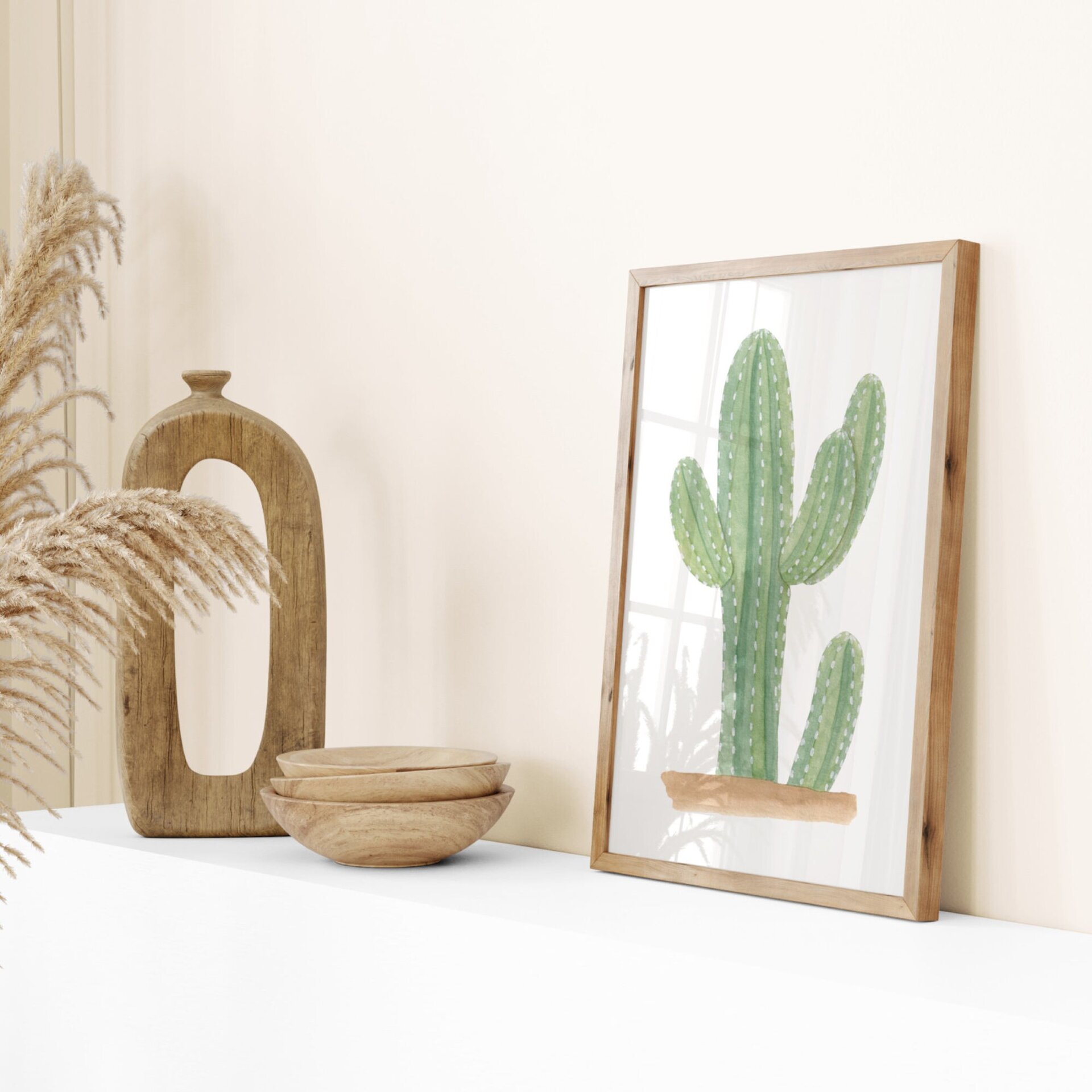 LÁMINA CACTUS ACUARELA - 6