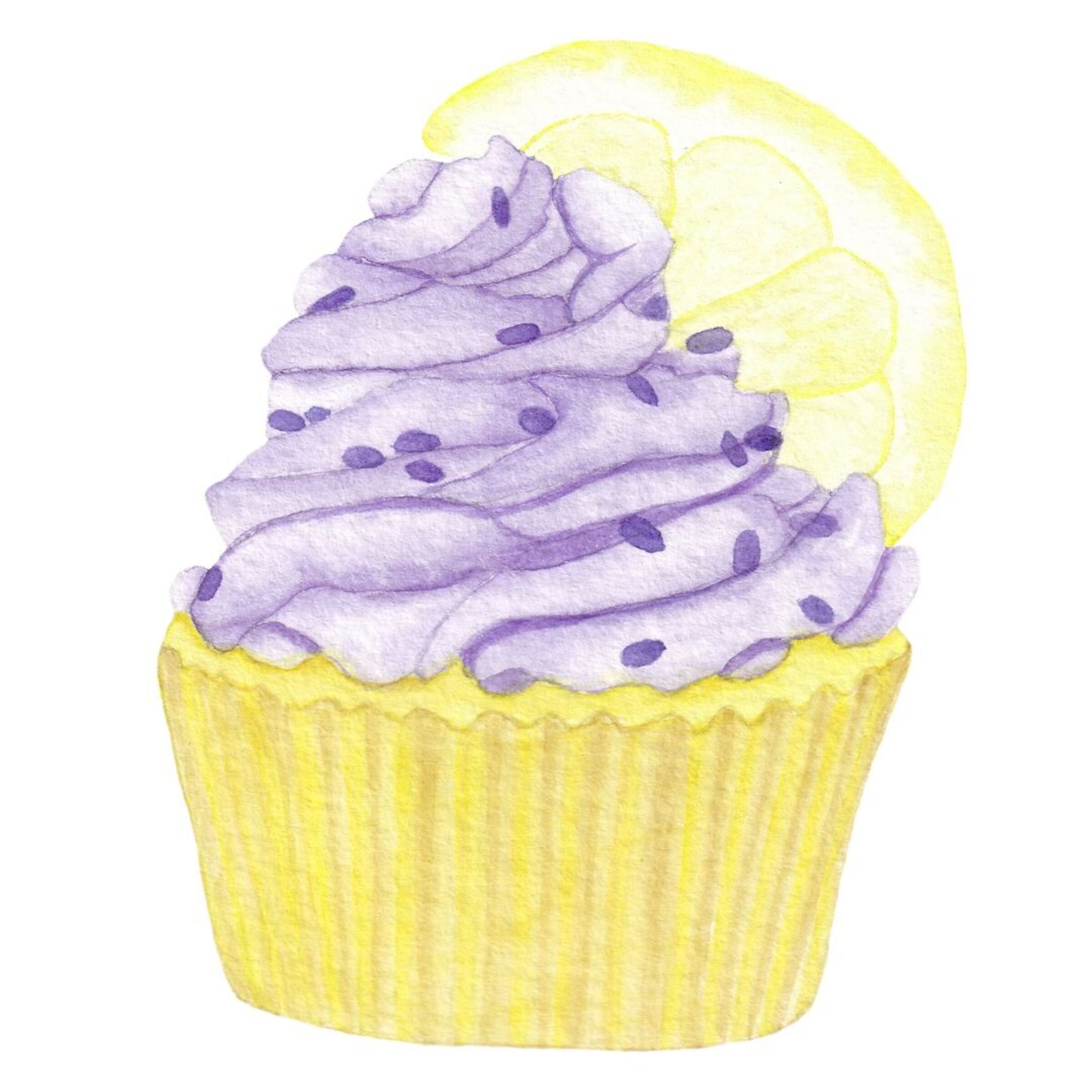 Láminas acuarela de postres